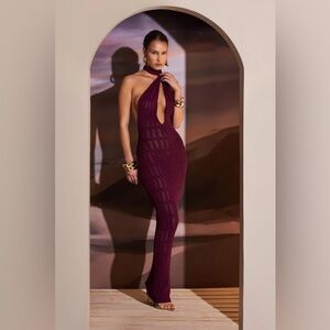 ISO Murci honeycomb knit maxi dress